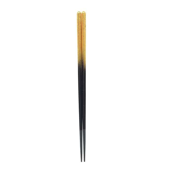 福井クラフト 細身五角木目箸　22.5cm 二色金箔 80601610 1組（ご注文単位1組）【直送品】