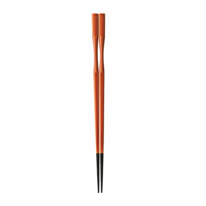 福井クラフト 杵型多久島箸　22.5cm 春慶先乾漆 62160680 1組（ご注文単位1組）【直送品】