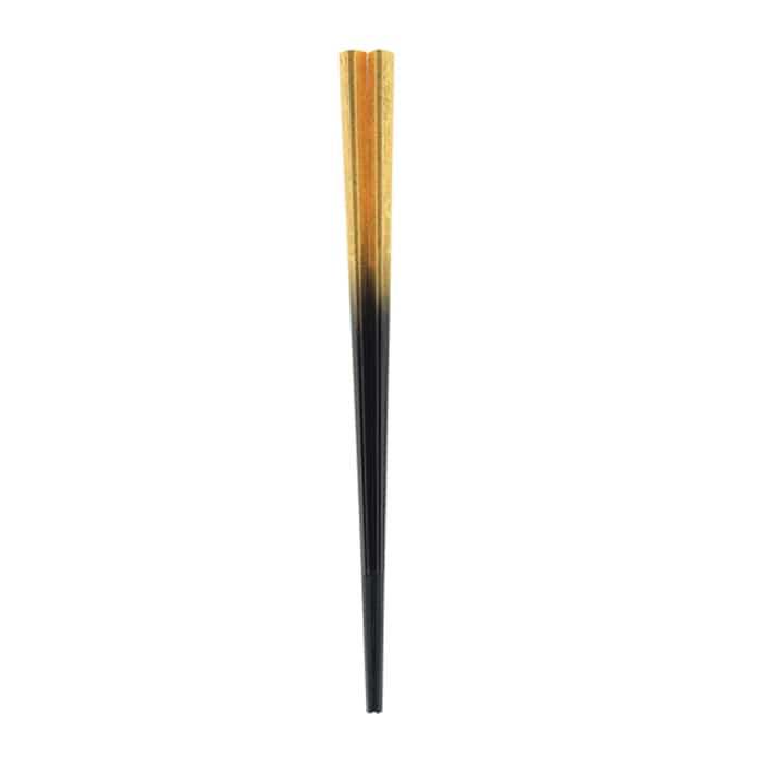 福井クラフト 三角箸　22.5cm 二色金箔 80601670 1組（ご注文単位1組）【直送品】