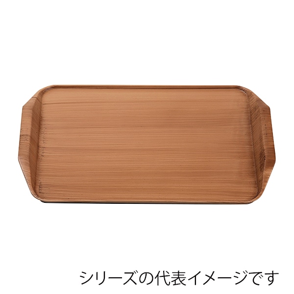 福井クラフト 長角トレー　耐熱　尺4　ステルストレー 和柾目弱SL 17417250 1枚（ご注文単位1枚）【直送品】