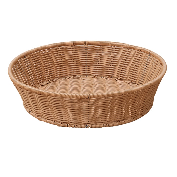 福井クラフト ビュッフェ用品 丸バスケット アイボリー 深 70022660 1個(ご注文単位1個)【直送品】