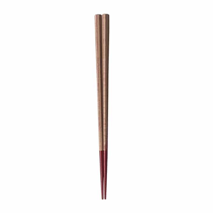福井クラフト 割烹懐石箸 越前漆塗 23cm 八角箸 ベージュ朱研出先朱乾漆 62162170 1組(ご注文単位1組)【直送品】