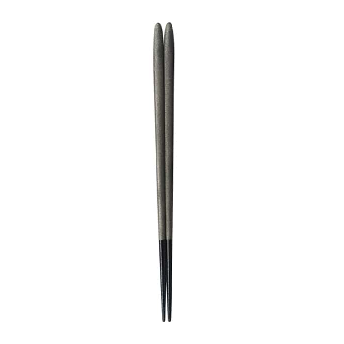 福井クラフト 割烹懐石箸 越前漆塗 23cm 四角とんがり箸 銀錆先黒乾漆 62162120 1組(ご注文単位1組)【直送品】