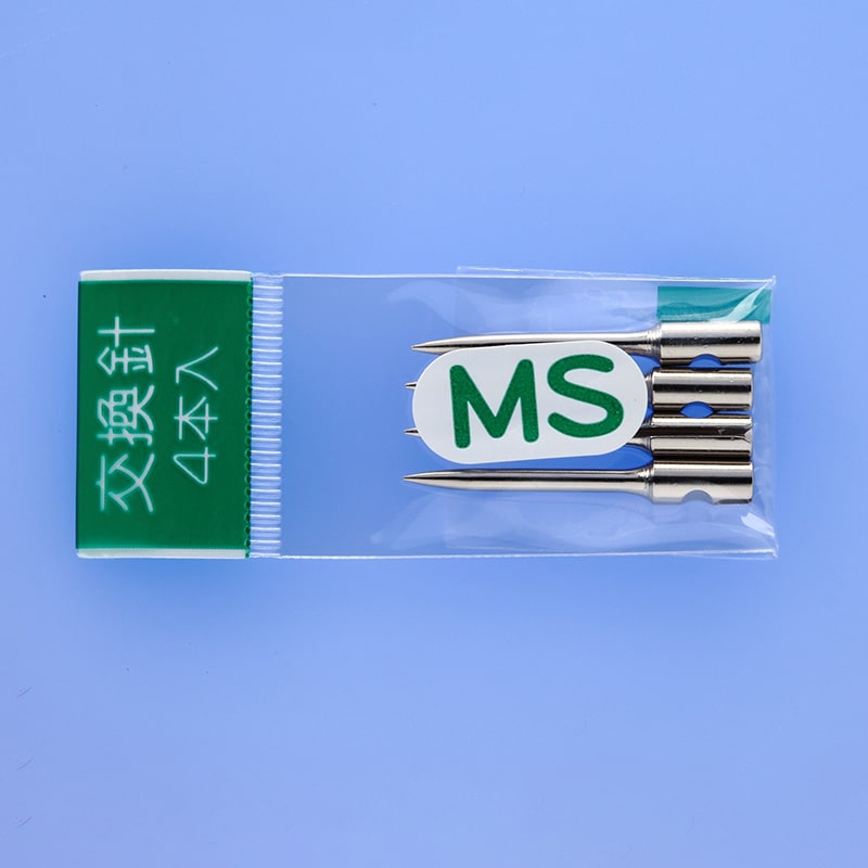 エスジー工業 タグピン取付機　タグメイト　交換針 細　MS　4本  1パック（ご注文単位1パック）【直送品】
