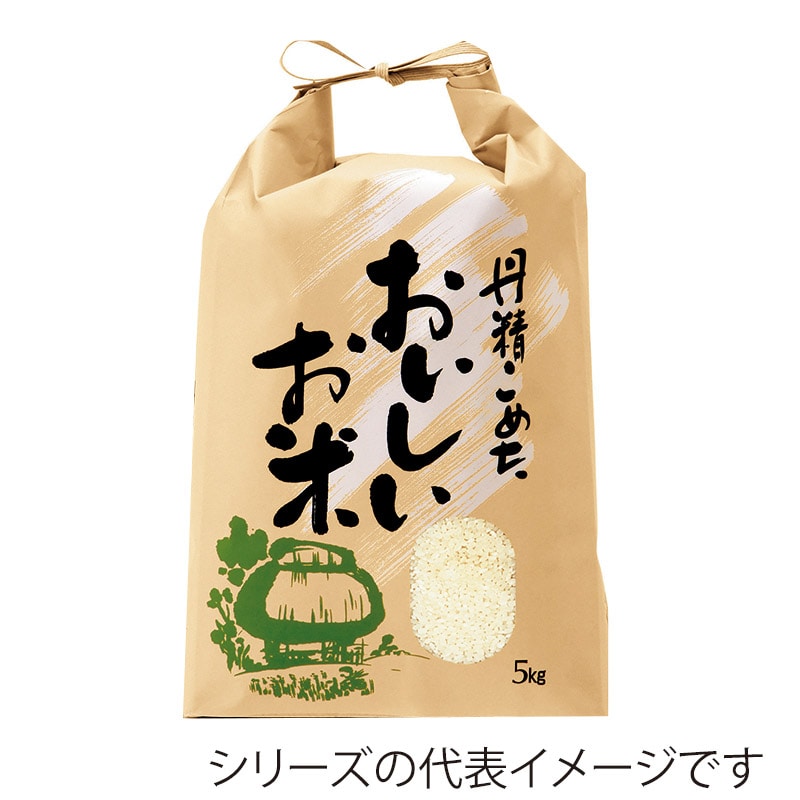 マルタカ 米袋 紐付クラフト 丹精こめたおいしいお米 窓あり 2kg KH0380 300枚/箱(ご注文単位1箱)【直送品】