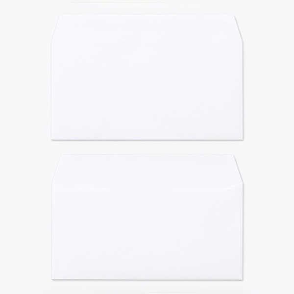 山櫻 封筒　洋長3　カマス貼　竹ホワイト100 CoC　〒枠なし 00404903 　1000枚/箱（ご注文単位1箱）【直送品】