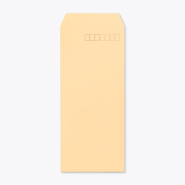 山櫻 封筒 長4 スミ貼 ECオレンジ80 〒枠入 00519049 1000枚/箱(ご注文単位1箱)【直送品】