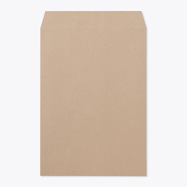 山櫻 封筒 角2 スミ貼 再生100% ブラウン120 CoC 〒枠なし 00534503 500枚/箱(ご注文単位1箱)【直送品】