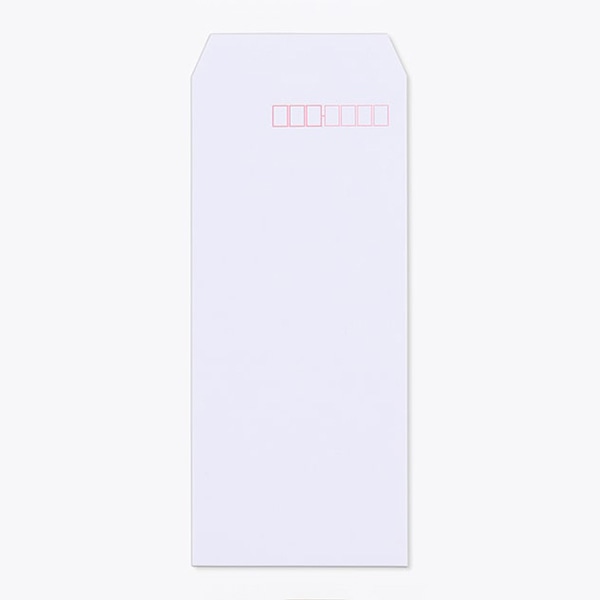 山櫻 封筒　長4　中貼　再生ケント100 〒枠入 00562046 　1000枚/箱（ご注文単位1箱）【直送品】