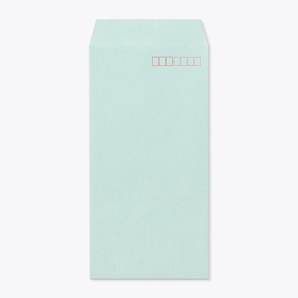 山櫻 封筒　長3　中貼　SKミズイロ70 〒枠入 00562111 　1000枚/箱（ご注文単位1箱）【直送品】