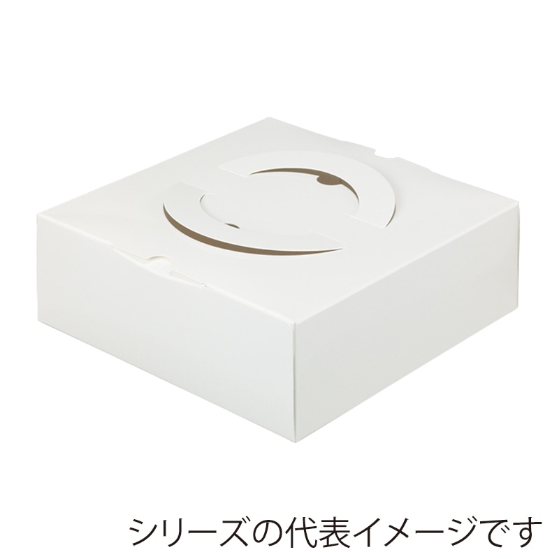 洋菓子箱 HCホワイト H65 6号 1-030-40 100枚/袋(ご注文単位1袋)【直送品】