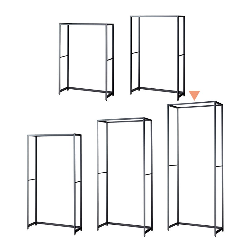 ストア・エキスプレス 店舗什器 ラテラル・ロコ 本体 グレー 幅90cm/奥行40×高さ240cm 61-808-47-5 1台(ご注文単位1台)【直送品】
