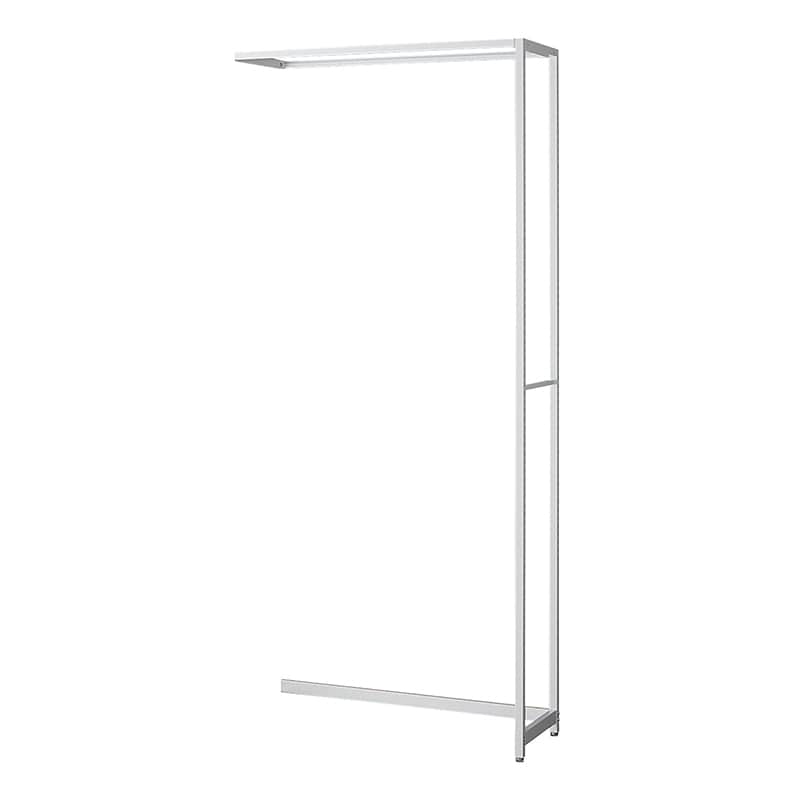 ストア・エキスプレス 店舗什器　ラテラル・ロコ　連結タイプ　ホワイト 幅90cm／奥行35×高さ210cm 61-808-54-4 1台（ご注文単位1台）【直送品】