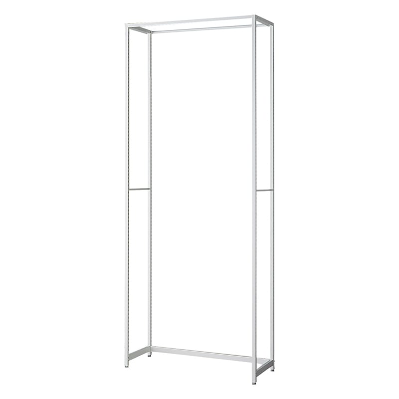 ストア・エキスプレス 店舗什器　ラテラル・ロコ　本体　ホワイト 幅90cm／奥行40×高さ240cm 61-808-55-5 1台（ご注文単位1台）【直送品】