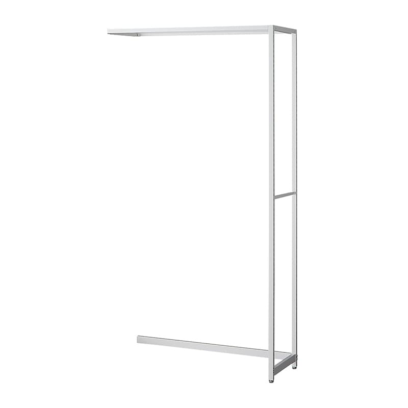 ストア・エキスプレス 店舗什器　ラテラル・ロコ　連結タイプ　ホワイト 幅90cm／奥行40×高さ180cm 61-808-56-3 1台（ご注文単位1台）【直送品】