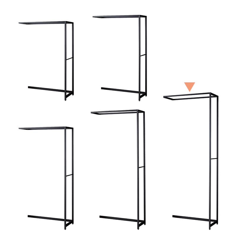 ストア・エキスプレス 店舗什器　ラテラル・ロコ　連結タイプ　ブラック 幅90cm／奥行40×高さ240cm 61-808-64-5 1台（ご注文単位1台）【直送品】