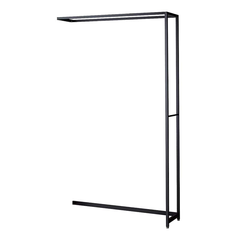 ストア・エキスプレス 店舗什器　ラテラル・ロコ　連結タイプ　ブラック 幅120cm／奥行40×高さ210cm 61-808-68-4 1台（ご注文単位1台）【直送品】