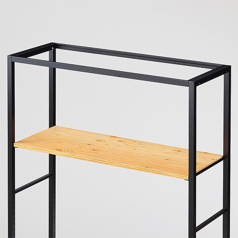ストア・エキスプレス 店舗什器　ラテラル・ロコ　中間棚セット　ブラック用 90×35cm　ラーチ合板 61-808-75-12 1セット（ご注文単位1セット）【直送品】