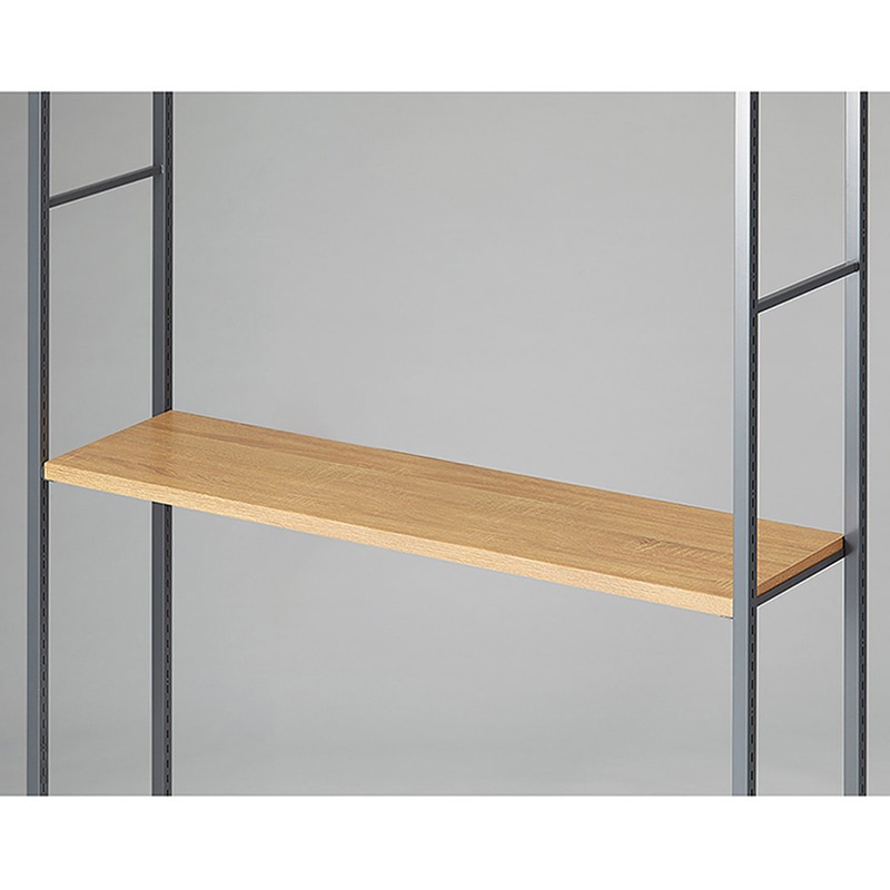 ストア・エキスプレス 店舗什器　ラテラル・ロコ　中間棚セット　グレー用 120×35cm　ラスティック柄 61-808-76-3 1セット（ご注文単位1セット）【直送品】