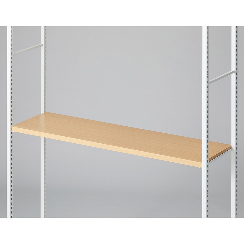 ストア・エキスプレス 店舗什器　ラテラル・ロコ　中間棚セット　ホワイト用 120×35cm　エクリュ 61-808-77-1 1セット（ご注文単位1セット）【直送品】