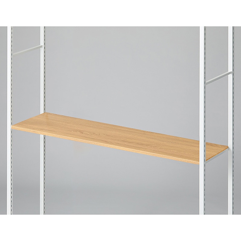 ストア・エキスプレス 店舗什器　ラテラル・ロコ　中間棚セット　ホワイト用 120×35cm　木目調スチール棚 61-808-77-11 1セット（ご注文単位1セット）【直送品】