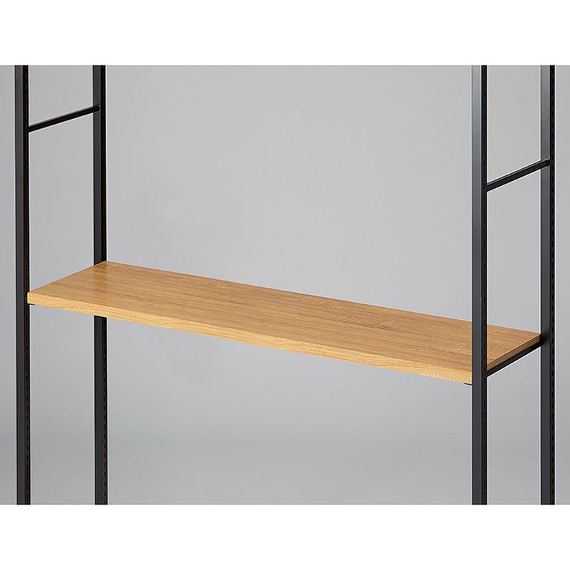 ストア・エキスプレス 店舗什器　ラテラル・ロコ　中間棚セット　ブラック用 120×35cm　ラスティック柄 61-808-78-3 1セット（ご注文単位1セット）【直送品】