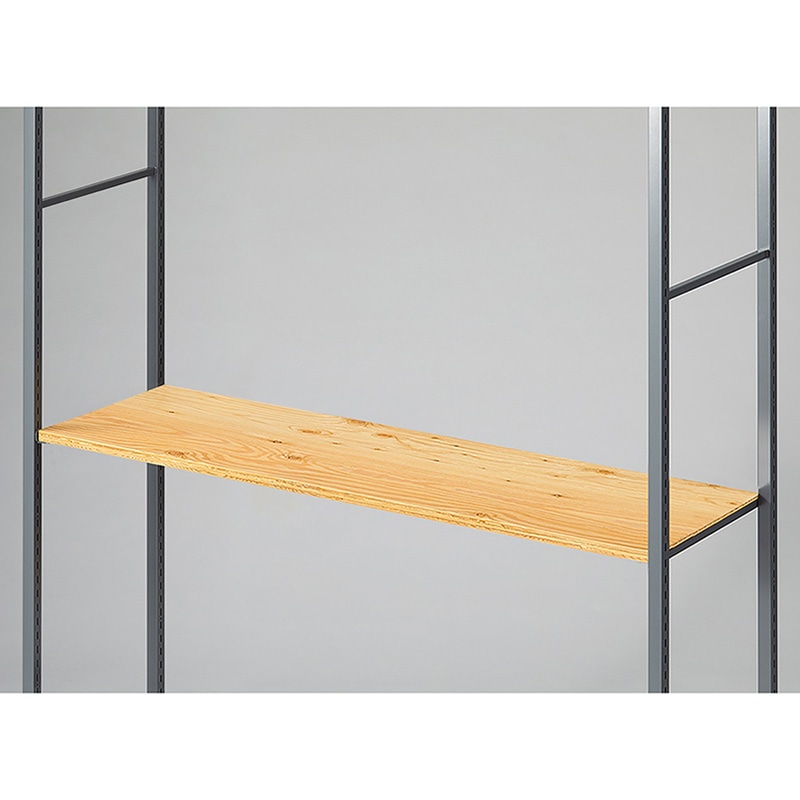 ストア・エキスプレス 店舗什器 ラテラル・ロコ 中間棚セット グレー用 120×40cm ラーチ合板 61-808-98-12 1セット(ご注文単位1セット)【直送品】