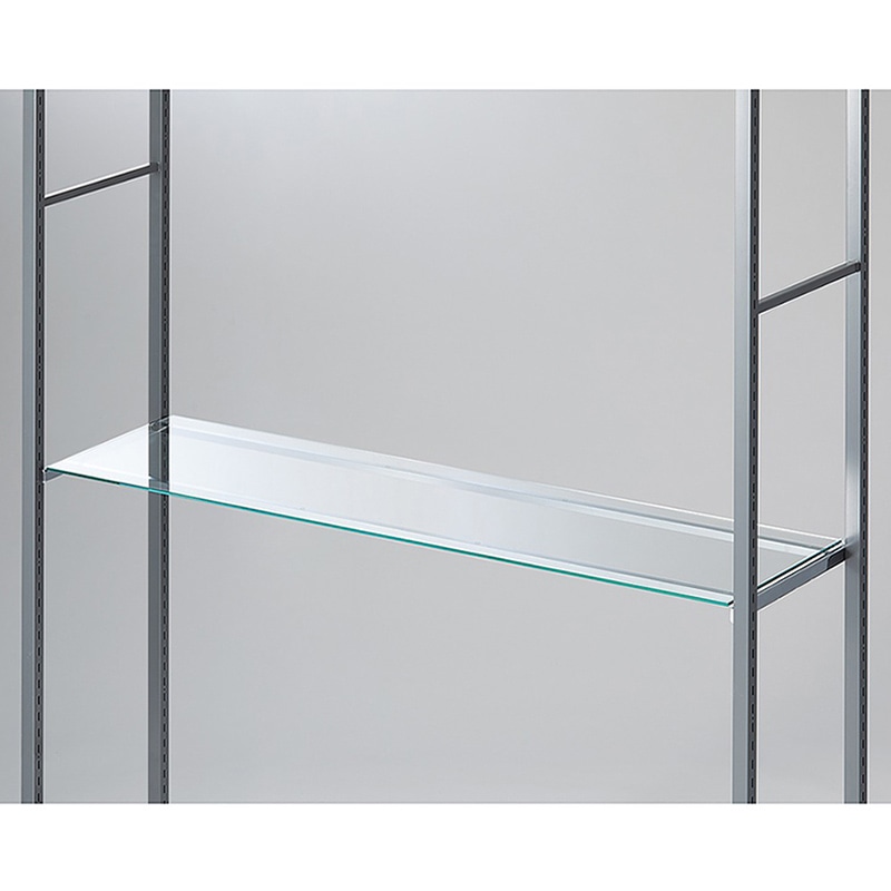 ストア・エキスプレス 店舗什器 ラテラル・ロコ ガラス棚セット 120×35cm 5mm厚 61-808-80-1 1セット(ご注文単位1セット)【直送品】