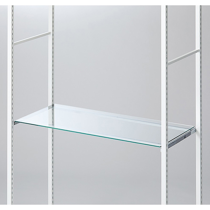 ストア・エキスプレス 店舗什器 ラテラル・ロコ ガラス棚セット 90×40cm 5mm厚 61-809-2-1 1セット(ご注文単位1セット)【直送品】