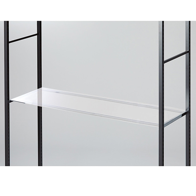 ストア・エキスプレス 店舗什器 ラテラル・ロコ アクリル棚セット 120×40cm 61-818-16-1 1セット(ご注文単位1セット)【直送品】