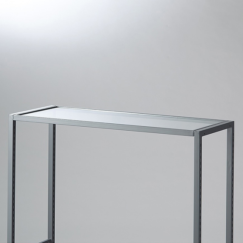 ストア・エキスプレス 店舗什器 ラテラル・ロコ ガラス天板 90×35cm 61-808-71-1 1枚(ご注文単位1枚)【直送品】
