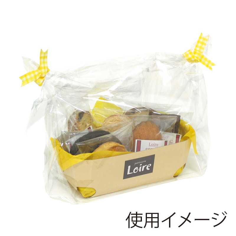 ヤマニパッケージ 洋菓子トレー　ファンシーバスケットアイボリー OPP袋付 20-307AA 400セット/箱（ご注文単位1箱）【直送品】