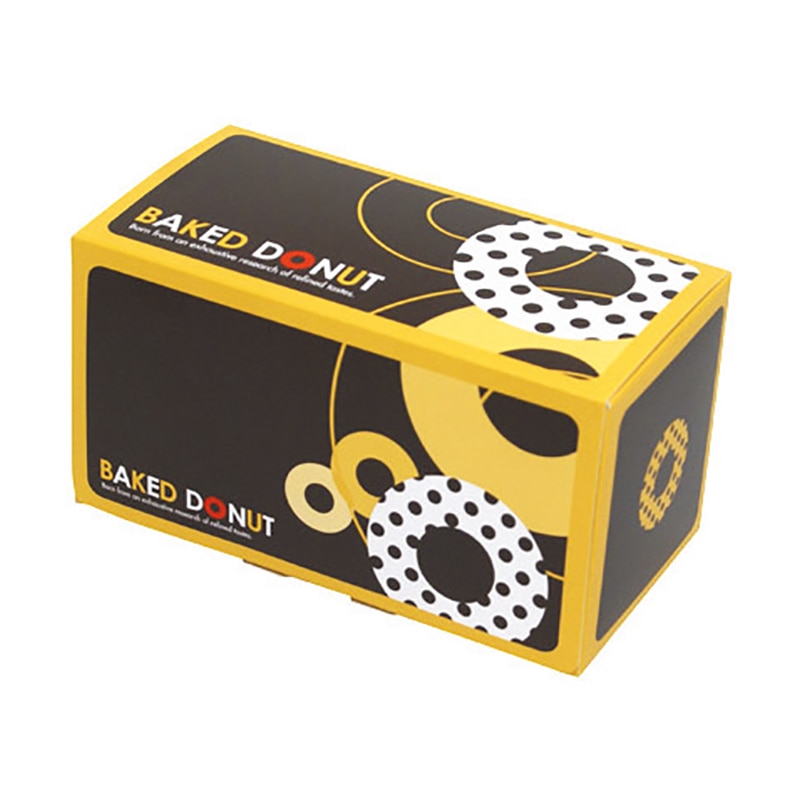 ヤマニパッケージ 焼ドーナツBOX　3  20-495 200枚/箱（ご注文単位1箱）【直送品】