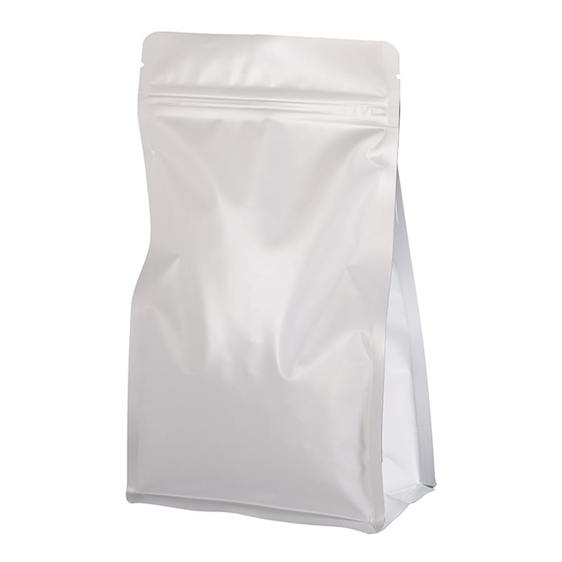 ヤマニパッケージ コーヒー袋 フラットボトム TKバルブ無 300g 小口 ホワイト COT-931WNX 100枚/袋（ご注文単位1袋）【直送品】