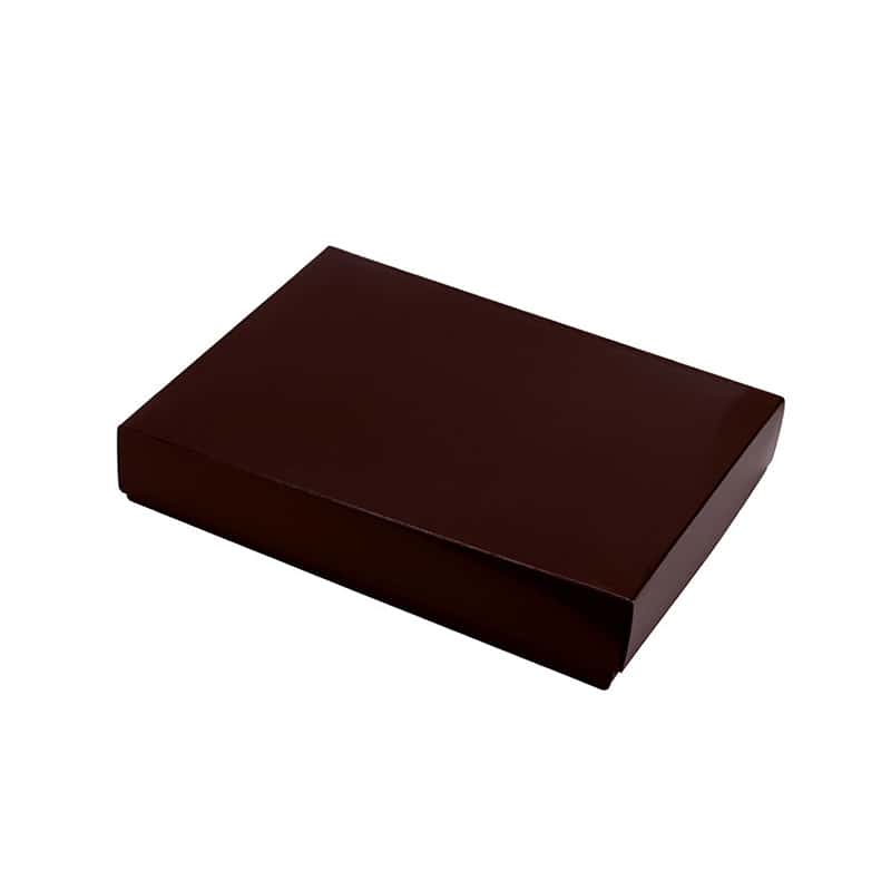 パッケージ中澤 焼菓子ギフト箱 ローギフト ブラウン 4号 B11830 100枚/箱（ご注文単位1箱）【直送品】