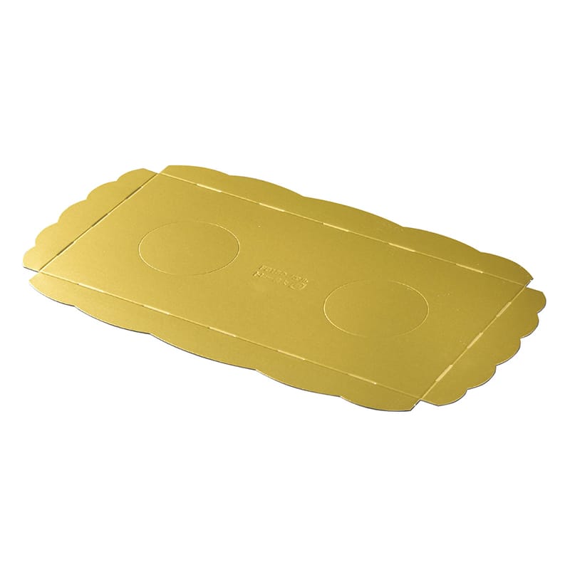 パッケージ中澤 ノエルケーキ用 ノエル金紙トレー 特大 U62310 50枚/袋（ご注文単位1袋）【直送品】