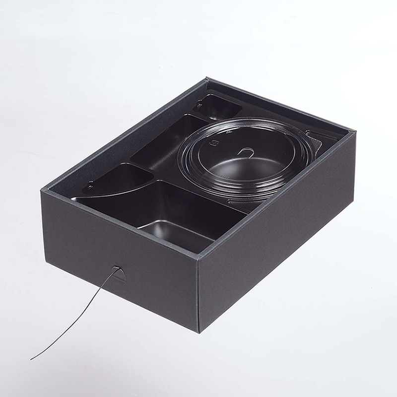ヨシザワ カレー容器　蒸熱BOX　和膳  KIT1タイプ 50個/ケース（ご注文単位1ケース）【直送品】