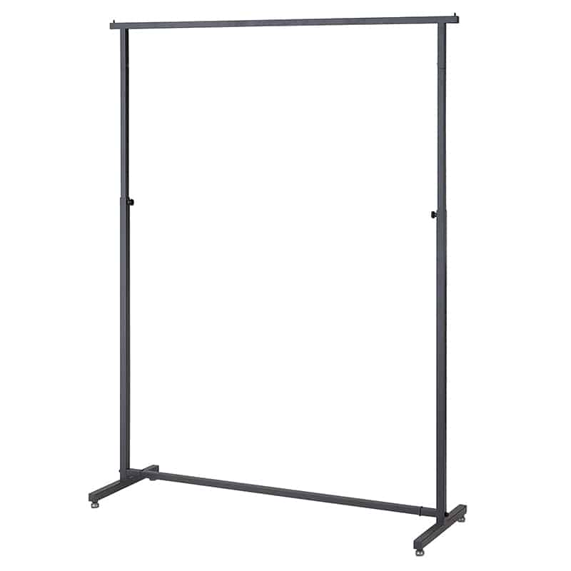 ストア・エキスプレス オーバーハングタイプ ハンガーラック 角パイプ 幅120cm 61-808-17-1 1台（ご注文単位1台）【直送品】