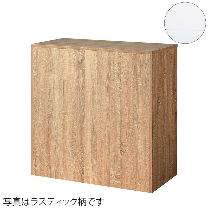 ストア・エキスプレス 木製移動式カウンター ホワイト 61-809-53-2 1台（ご注文単位1台）【直送品】