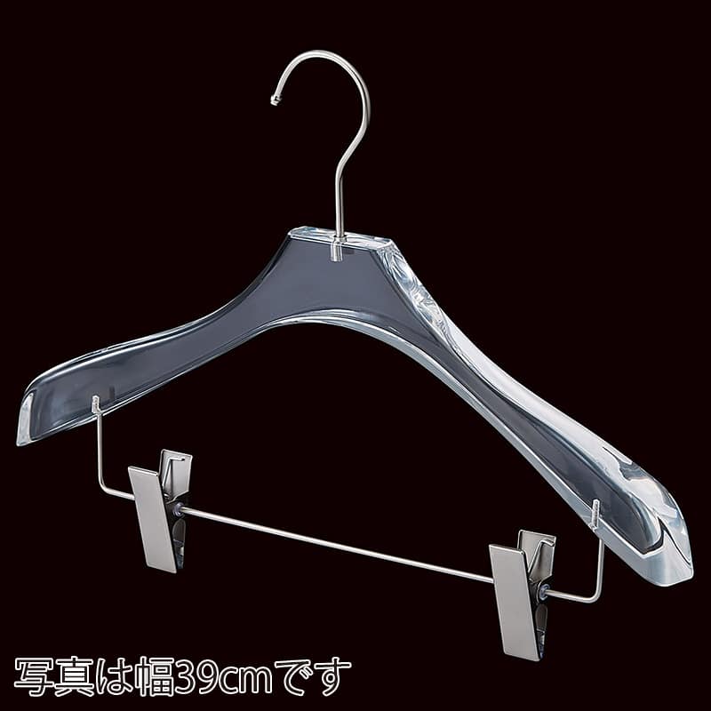 ストア・エキスプレス アクリルコーディネートハンガー クリア 幅44cm 61-799-47-14 1本（ご注文単位1本）【直送品】
