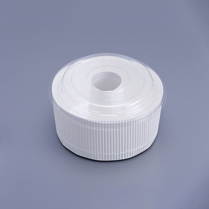 【直送品】cotta スモールシフォンカップ　ペット蓋付　SC835A 6137　白無地 50組/セット（ご注文単位1セット）