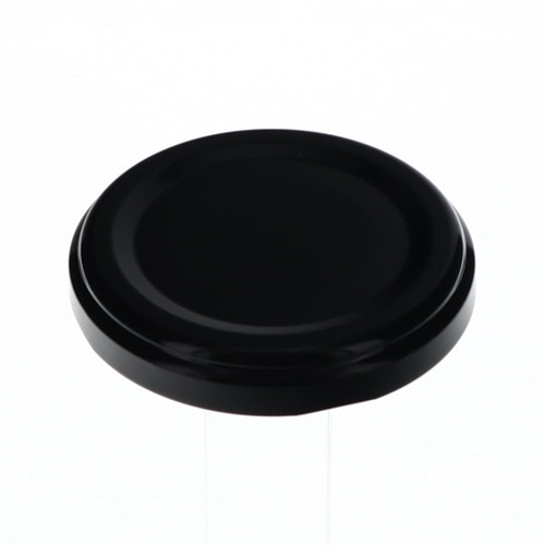日硝実業 キャップ 53RTS-D 口径53mm 黒無地 1600個/箱（ご注文単位1箱）【直送品】