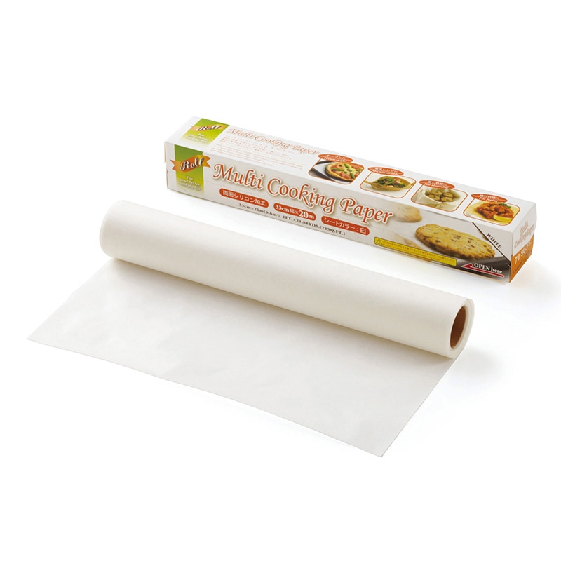 天満紙器 クッキングペーパー ロール 白 FTN2030 1本/束（ご注文単位1束）【直送品】