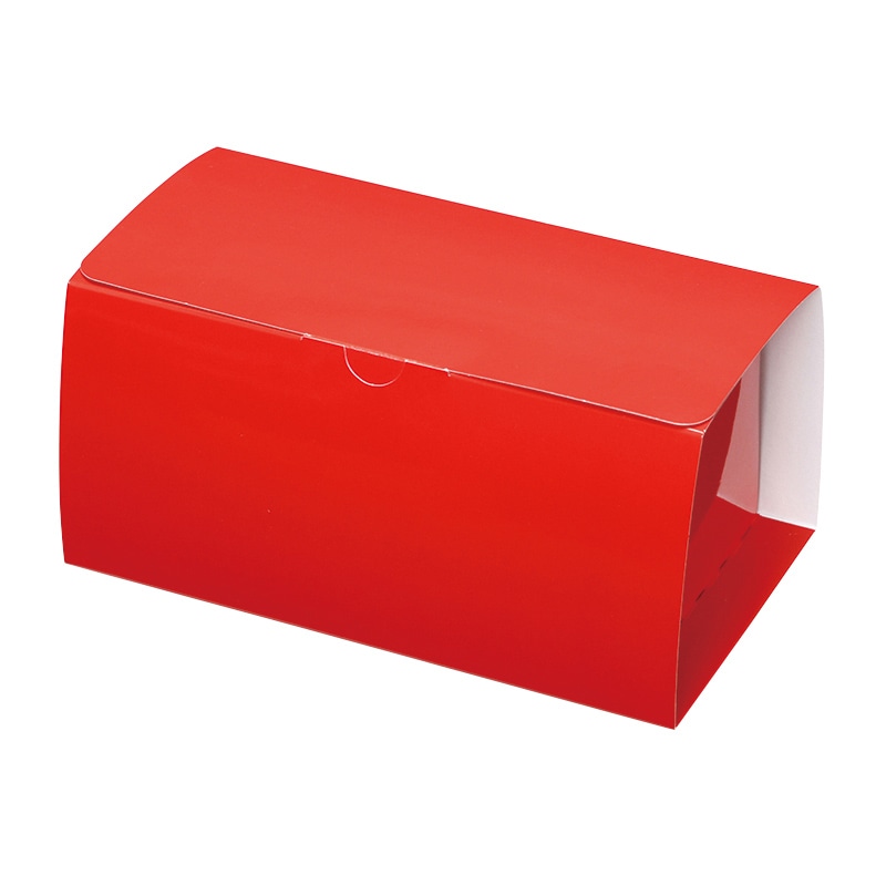 フォーション ロールケーキBOX FS-LR レッド 100個/箱(ご注文単位1箱)【直送品】