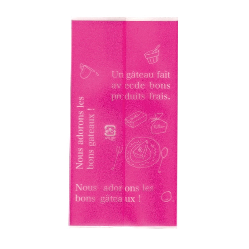 フォーション 焼菓子袋　マットスイーツ袋  FH-106　ピンク 1000枚/束（ご注文単位1束）【直送品】