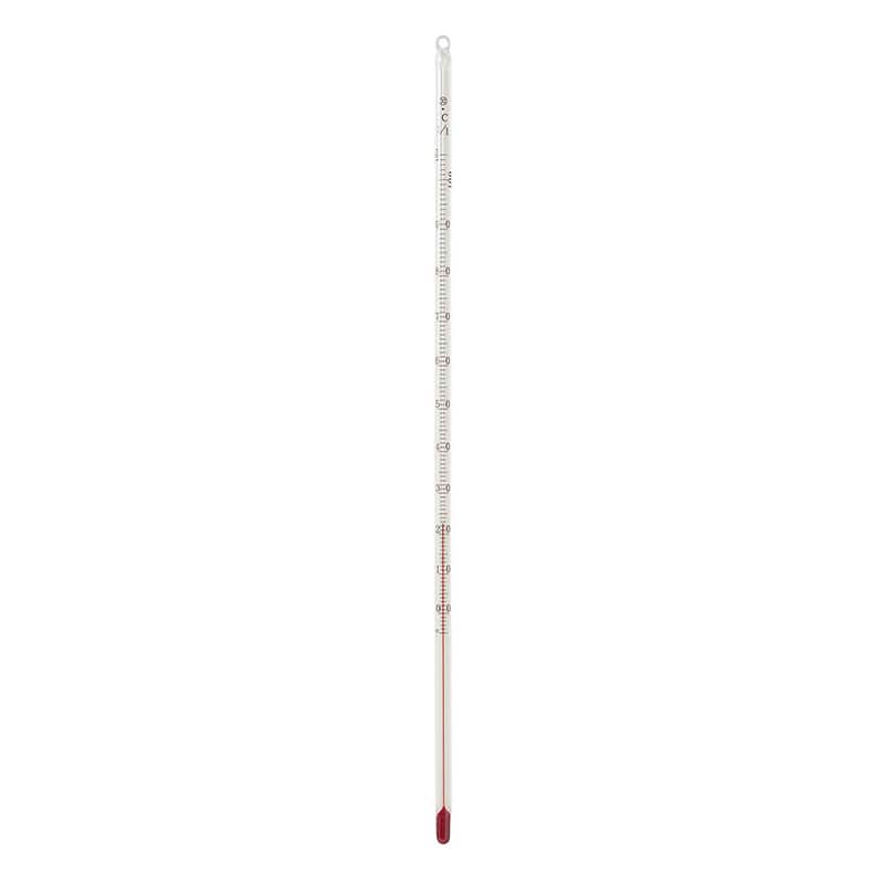 赤液棒状温度計　-5～105℃　1／1 30cm  1本（ご注文単位1本）【直送品】