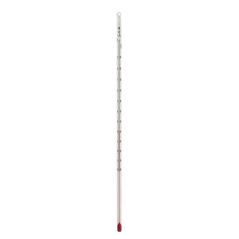 赤液棒状温度計　-20～105℃　1／1 30cm  1本（ご注文単位1本）【直送品】