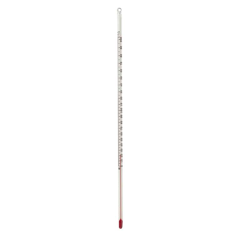 赤液棒状温度計　0～200℃　1／1 30cm  1本（ご注文単位1本）【直送品】