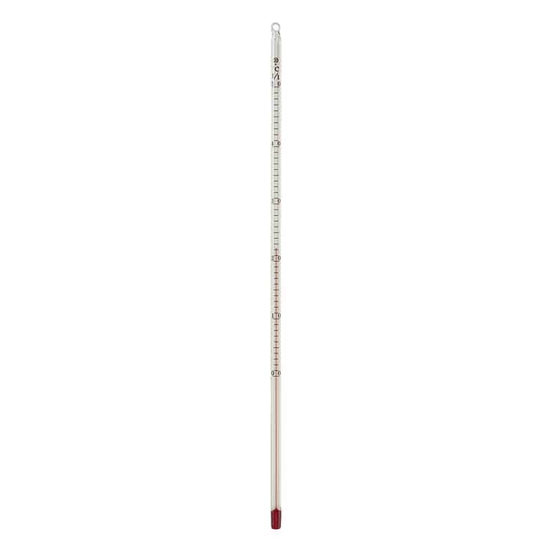 赤液棒状温度計　0～50℃　1／1 30cm  1本（ご注文単位1本）【直送品】
