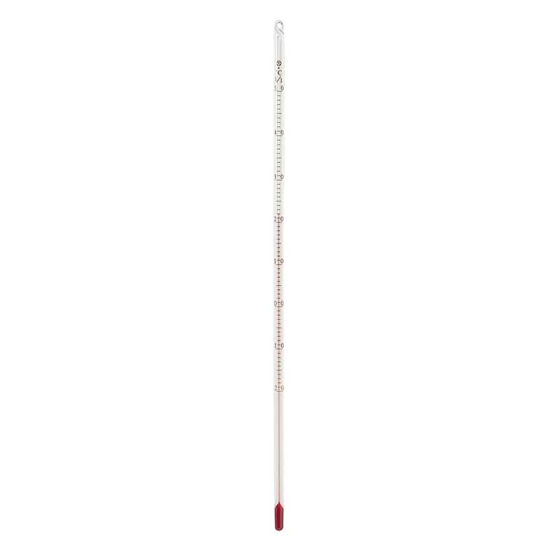 赤液棒状温度計　-20～50℃　1／1 30cm  1本（ご注文単位1本）【直送品】